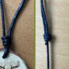 verstellbarer Knoten im Baumwollband