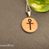 Anhänger Holu und Edelstahl mit Motiv Ankh